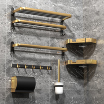 Towel Rack Free to punch toilet SHELF LIGHT LAVISH TOWEL BAR BATHROOM SHELF WALL-MOUNTED TOILET BATH TOWEL RACK RACK