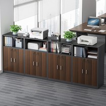Office partition cabinet filing cabinet with lock against wall bookcase short cabinet wooden storage locker sub file cabinet side cabinet