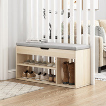 Shoe stool home door soft bag cushion simple shoe cabinet door seat storage simple bed tail stool shoe rack