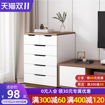 Drawer type storage cabinet Cabinet cabinet home living room cabinet locker wooden finishing cabinet wardrobe