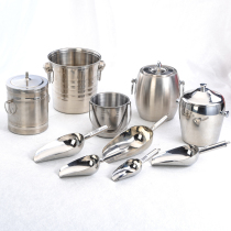 Thickened stainless steel shovel sugar shovel rice shovel flour powder shovel multi-purpose shovel ice bucket insulation bucket champagne bucket hotel kitchen