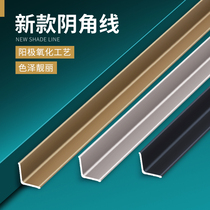 Aluminum alloy horn strip corner Press strip floor metal tile stainless steel bead decorative line