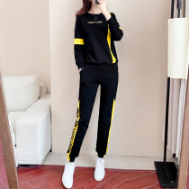 European stand guard woman 2022 New winter style suit Spring and autumn foreign air casual fashion sports Two sets of big codes