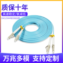  Carrier-grade 10 Gigabit multi-mode armored cable OM3 fiber optic cable lc dual-core pigtail LC-LC fiber optic jumper om4 jumper Engineering pigtail