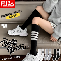 Calf socks ladies jk cotton middle tube thin spring autumn high tube summer black white autumn winter long tube ins tide