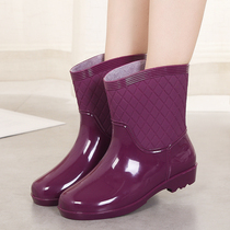 New Fashion Waterproof Shoes Rain Shoes Rain Boots Women Summer Short Drum Adults Work Sets Shoes Han Edition Light Water Boots Non-slip