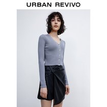 UR2022 Summer New Pint Womens Daily Casual Base Pit Streaks Tight Knit Jacket WB08B9DN2000