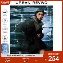 UR2021 Winter New Pint Womens Fashion Trends Geometric Standout Warm Short And Down Jacket WU39R1KN2000