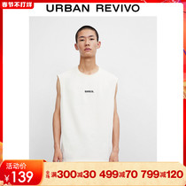 UR2021 Fall Winter New Men's Fashion Casual Letter Printing Loose Thin Vest MV45R4CN2000