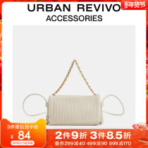Beijing REVIVO2021 autumn and winter New Women fashion stripes small shoulder bag AW36TB4N2005