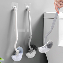 Toilet brush long handle washing toilet brush no dead corner toilet home hanging wall type squat soft hair cleaning wall hanging