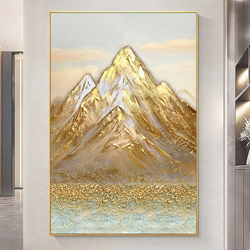抽象手绘油画金线山水画-抽象手绘油画金线山水画促销价格、抽象手绘