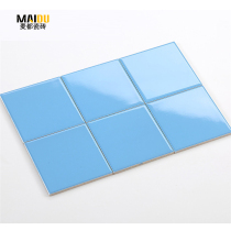 Nordic small square brick 100 * 100MM bright porcelain piece kitchen toilet glazed tile wall tile background tile