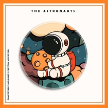 Mouse pad small cartoon waterproof astronaut round lock edge thick non-slip e-sports game dirty office table pad