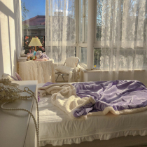 Excellent love Super Dream Sweet Taro purple thick warm double-layer velvet blanket lamb cashmere single double autumn and winter blanket