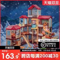 Oversized dream luxury villa mansion Castle Tongle Barbie doll set Princess toy girl foreign simulation