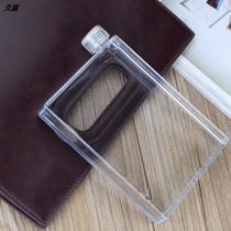 Creative A5 paper water cup flat plastic hand cup men and women students trend outdoor sports kettle book Cup