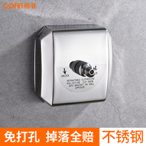 Non-perforated stainless steel invisible clothesline Balcony clothesline artifact cool clothesline Indoor clothes rack telescopic clothesline