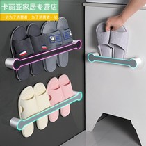 Bathroom trailer rack wall-mounted toilet non-perforated shoe rack Wall toilet shoe storage rack artifact