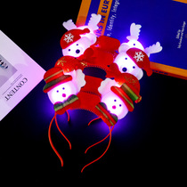 Christmas headdress adult kindergarten hair hoop children hair card glowing antler head hoop small gift dress decoration