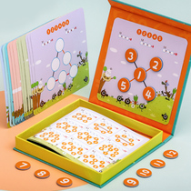 Happy mathematics teaching aids kindergarten Primary School students first grade number array chart table games childrens educational sense training toys
