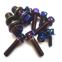 Electric Car Light Yang Upper Pump Complete Retrofit Burning Titanium Extra-hexagonal Petal Screw Small Tortoise Retrofit Screws