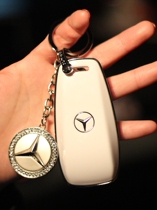 Suitable for Mercedes Benz C260L key case bag E300L glossy high-grade women GLC C200L A200L buckle