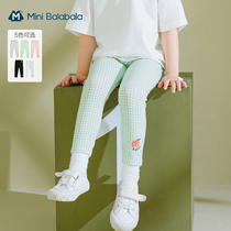 (sky cat u first) Mini Barabara girl hit bottom pants girl pants spring dress outside wearing childrens pants