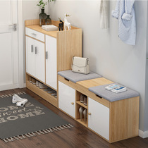 Shoe cabinet changing shoes stool home door creative Nordic shoes stool sitting bench storage cabinet entrance storage stool