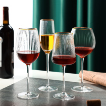 Green apple European-style high-end luxury crystal glass high-legged red wine glass creative grape decanter household set