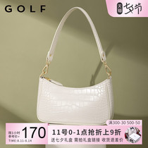 Tanabata gift GOLF bag 2021 new trendy leather armpit bag womens baguette bag summer fashion shoulder bag