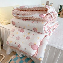Korean Type A knitted cotton Childrens bean summer quilts by skin-care adults Soft soft by baby appetiated cartoon Spring and autumn by the core