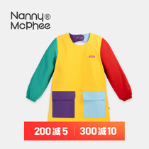 Nanny goose nanny McPhee baby hood clothes baby anti-dirty eating surrounding pocket Anti-wearing long sleeves