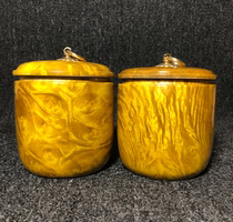 Myanmar Golden camphor tea pot big leaf nanmu old style wooden cover solid wood interior knee tea ceremony supplies