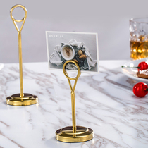 Heart-shaped number dish name number plate holder self-service Ring meeting clip table holder table holder table holder table holder table shelf
