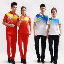 Short sleeve new couples table tennis suit men and women sports competition table tennis suit badminton training suit