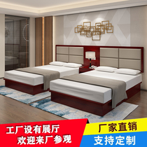 Hotel bed Custom hotel furniture Single standard room bed Full bed and breakfast Apartment Room Express hotel bed Twin bed