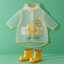 Yellow duck children raincoat boy raincoat children in kindergarten children rain cloak girl cloak baby rainshoe set summer