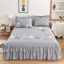 2021 new cotton cotton cotton bed skirt mattress protective cover mattress cover mattress cover single piece dust cover household