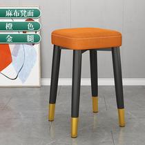 Nordic light luxury stool home living room dining chair dining stool can be stacked spare stool commercial equal stool low stool square