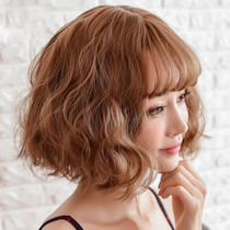 Corn perm wig female short hair bobo Korean bobo round face full head cover type short curly hair fluffy natural net red