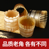 Natural yak horn comb female home massage comb head Meridian comb hair therapy wood comb anti-wash comb static electricity