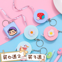 Mini tape measure small soft ruler portable leather ruler cute portable measurement three circumference bust hip waist circumference clothing meter ruler