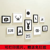 Modern minimalist European Photo Wall non-perforated living room bedroom photo frame wall sticker creative combination hanging decorative painting