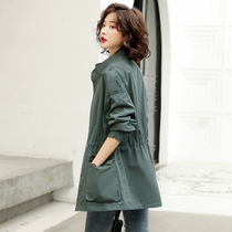 Trench coat women short 2021 new large size Korean fashion loose small man casual temperament thin coat tide