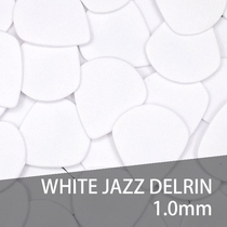 White JAZZ DELRIN guitar pick printing CUSTOM PICKS CUSTOM PICKS