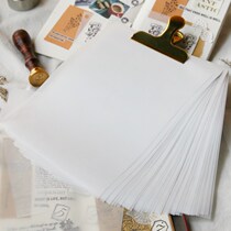 A5 sulfuric acid paper translucent temporary paper Handbook collage material thin paper seal paper tracing paper tracing drawing red paper 50 sheets