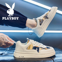 Playboy summer mens shoes 2021 new trendy casual leather shoes wild trend mens leather small white board shoes