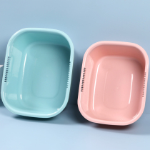 Plastic rectangular basin thickened dish wash dishes home kitchen bathroom wash face wash sink basin
