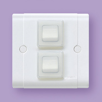 Hongyan switch socket 86 type waterproof two-open single control stove kitchen waterproof splash-proof rubber film panel
